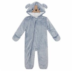 NWT Koalababy Fleece Blue Faux Fur Jumper Pram Snowsuit - Sz 18/24m (baby)